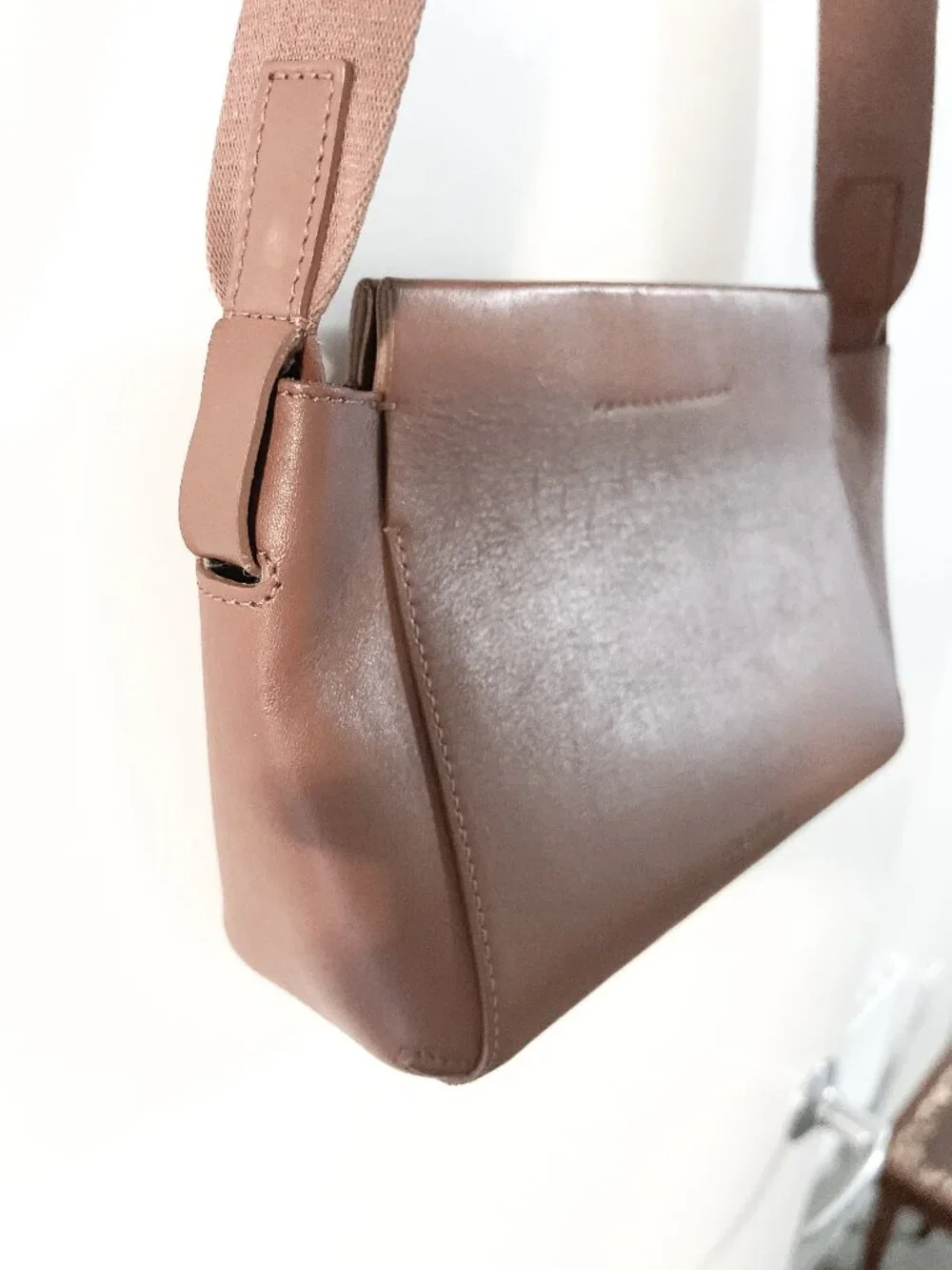 Everlane The Form Mini Bag Crossbody Cognac Brown